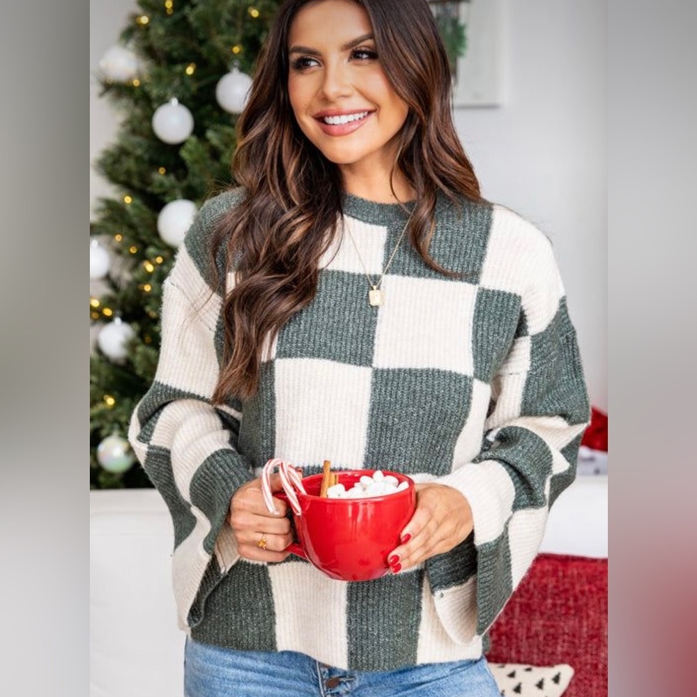 Pink Lily colorblock sweater size medium